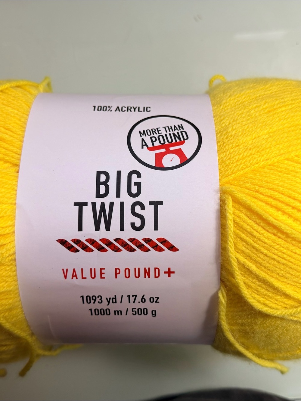Big Twist 1 Pound Yarn - Varsity Yellow